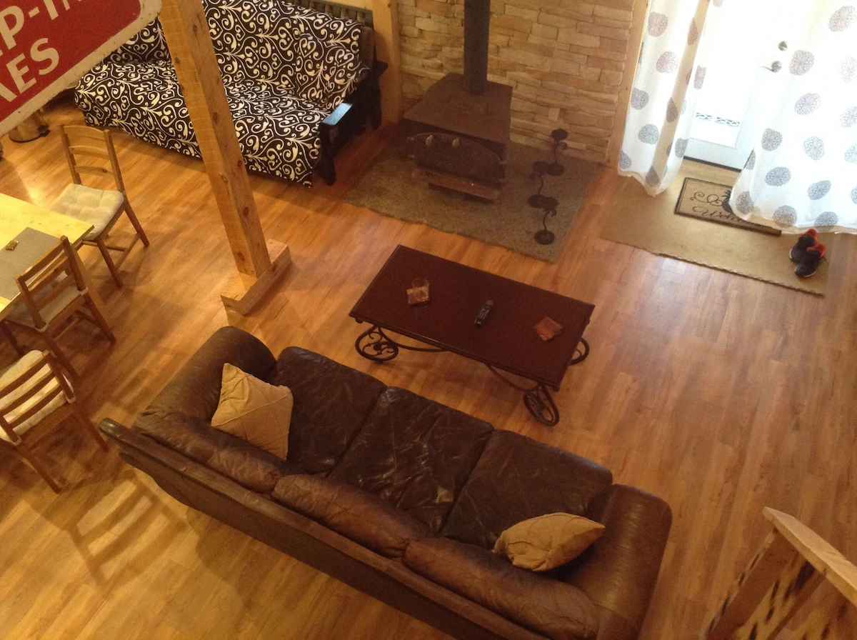 Living area at The Hunter Mountain House