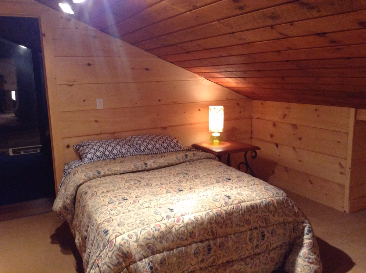 Loft bedroom at The Hunter Mountain House
